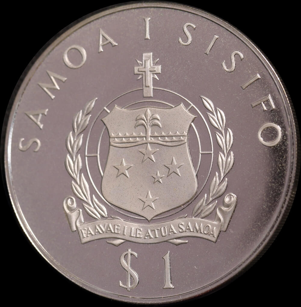 Samoa 1976 Silver 1 Tala Proof Coin KM#22a Olympics product image