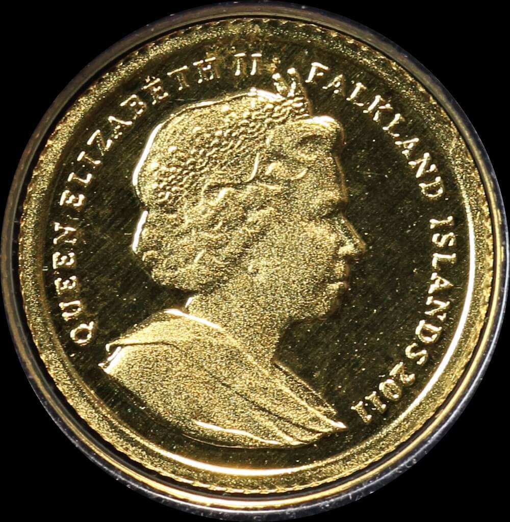 Falkland Islands 2011 Gold Half Gram Coin Kate & William Wedding product image