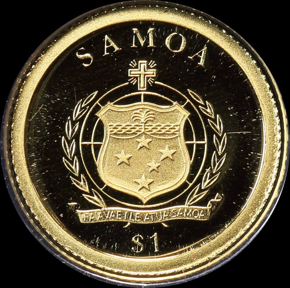 Samoa 2009 Gold Half Gram Coin St Mark's Basilica product image