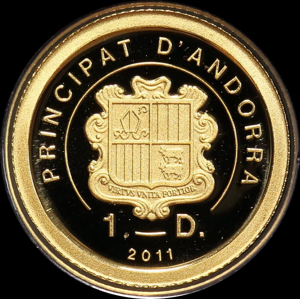 Andorra 2011 Gold Half Gram Coin Napoleon Bonaparte product image