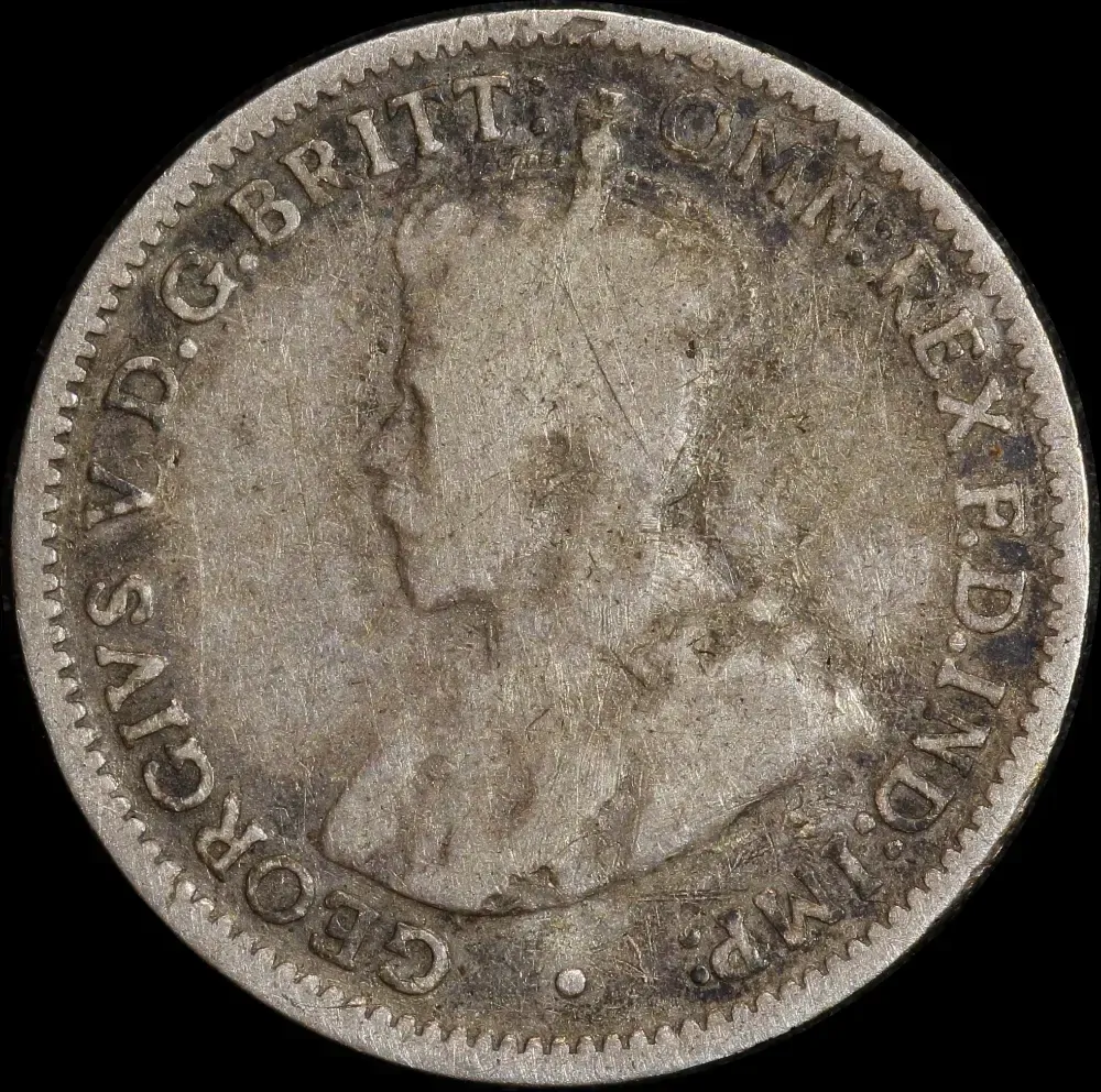 1922/21 Overdate Threepence Good