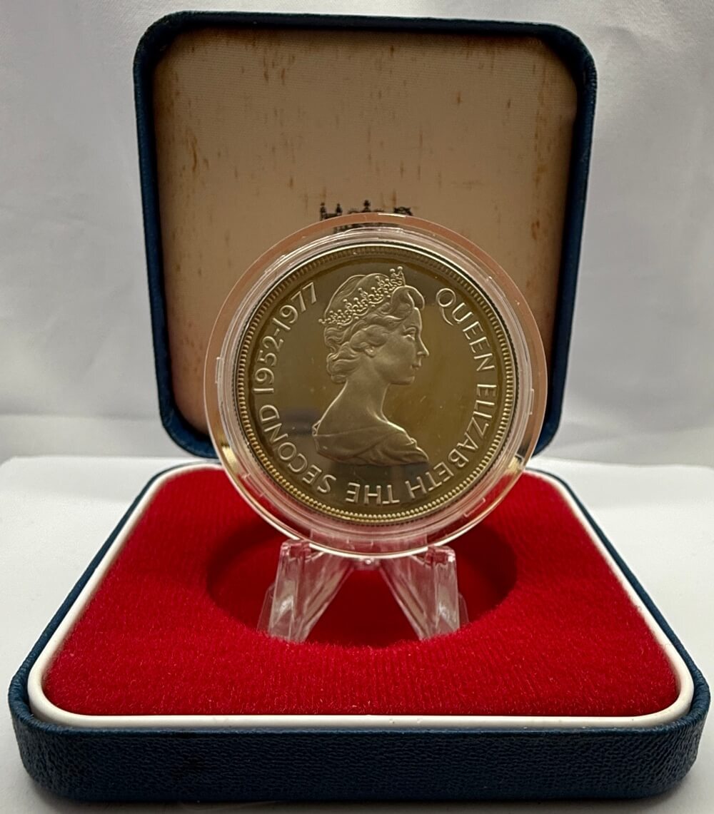 Jersey 1977 Silver 25 Pence Proof Coin Silver Jubilee product image