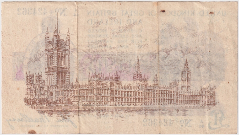 Great Britain 1917 1 Pound P# 351 About VF product image