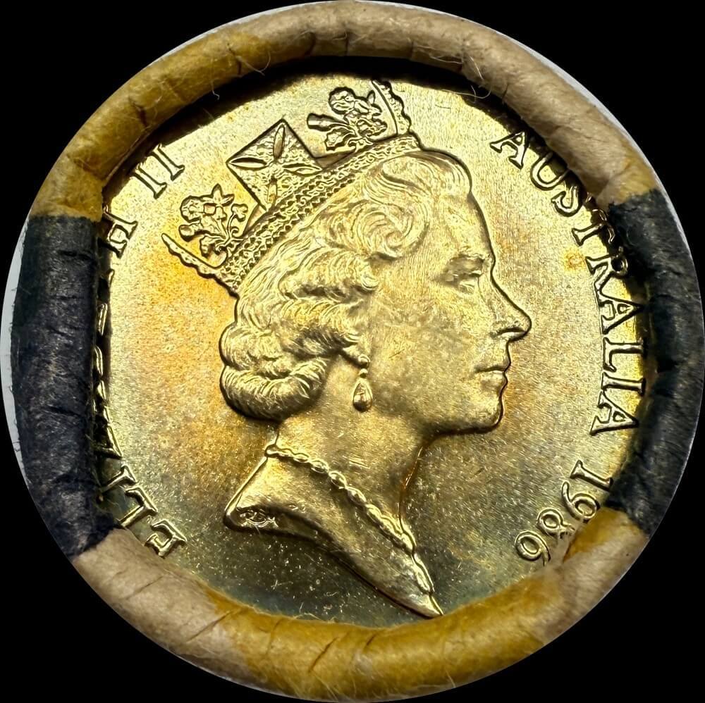 1986 One Dollar RBA Mint Roll Year of Peace Heads / Heads