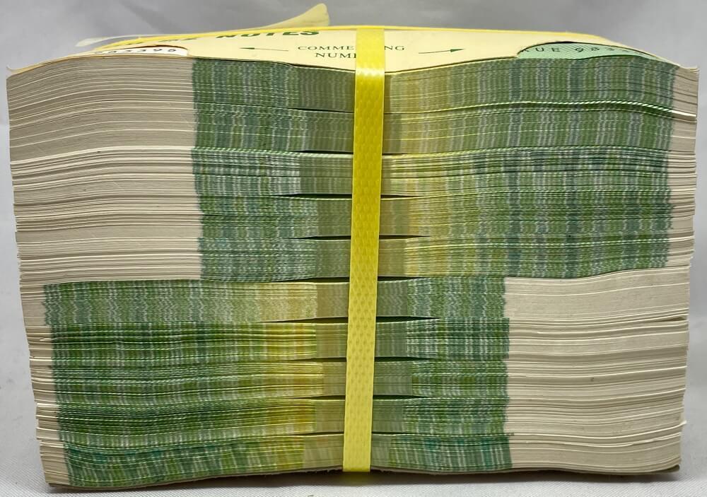 1985 Block of 10 * $2 Note Bundles Johnston/Fraser R89 Uncirculated