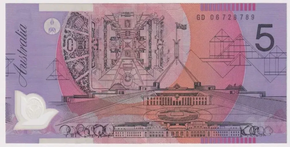 2006 $5 Note Intaglio Print Fade Error McFarlane/Henry R#220d good EF