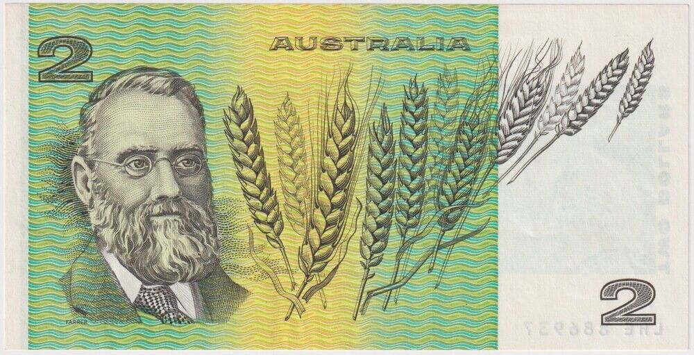 1983 $2 Note Johnston/Stone Missing Intaglio Print Error R88 Uncirculated