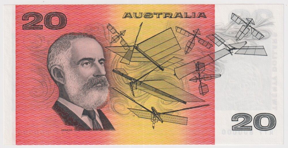 1991 $20 Note Fraser/Cole R413 Uncirculated Fancy Serial Number RTF 800000