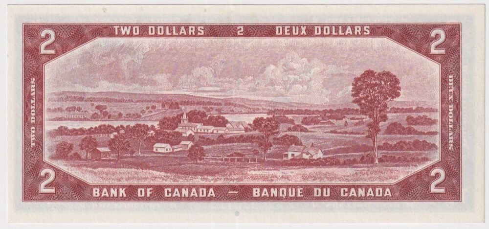 Canada 1954 2 Dollar Star Replacement Note Beattie/Coyne P#67bz Uncirculated product image