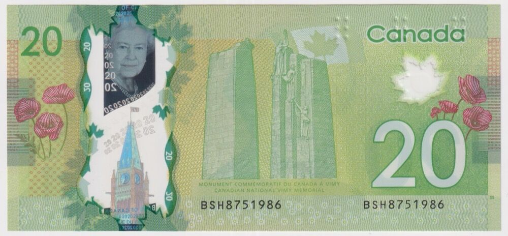 Canada 2012 20 Dollars Macklem/Carney P#108a Uncirculated product image