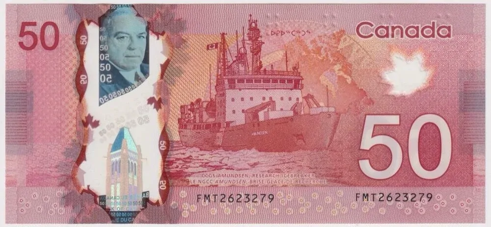 Canada 2012 50 Dollars Macklem/Carney P# 109a Uncirculated