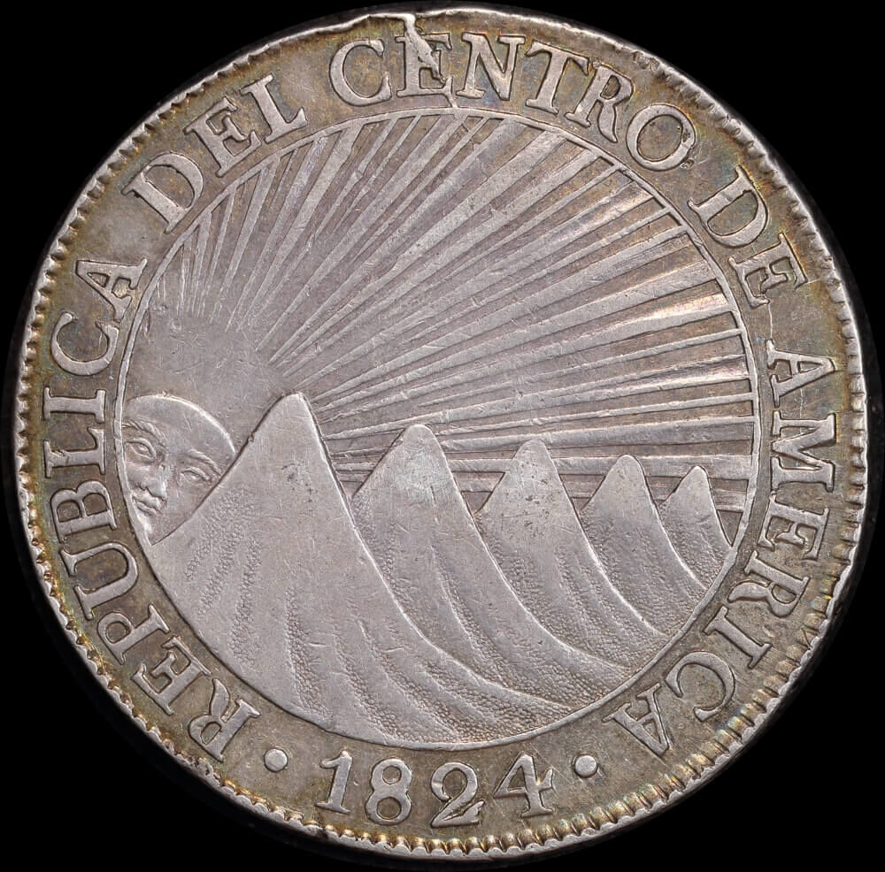 Guatemala 1824 Silver 8 Reales KM#4 Very Fine product image