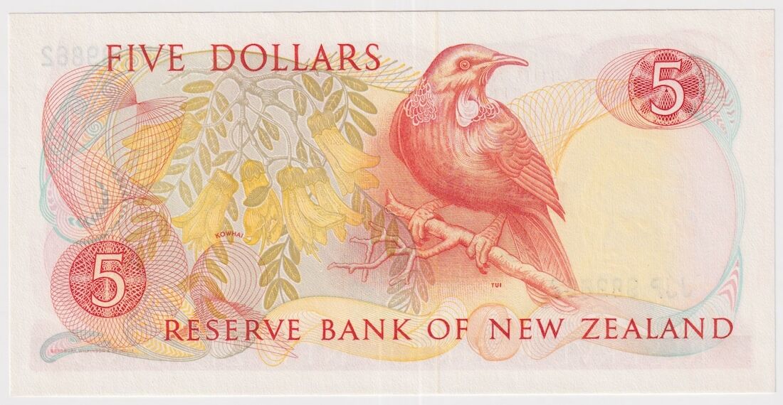 New Zealand 1989 $5 Note P#171c Uncirculated product image