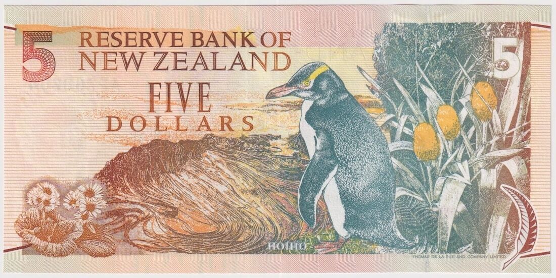 New Zealand 1992 $5 Note P#177 Uncirculated product image