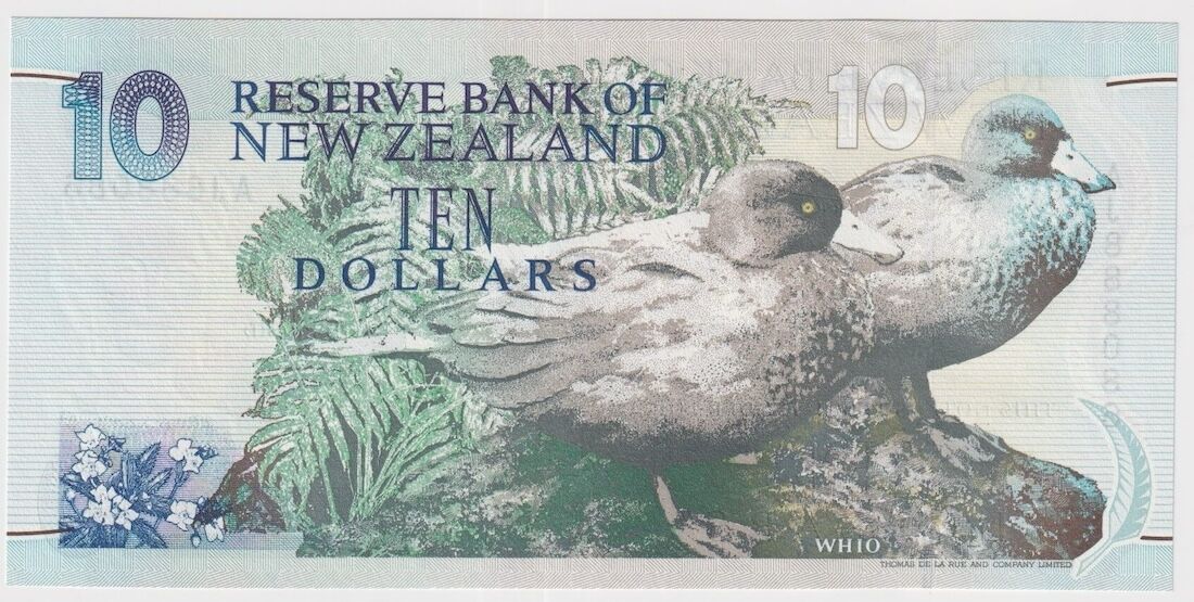 New Zealand 1992 $10 Note (Green Back) P#178 Uncirculated product image