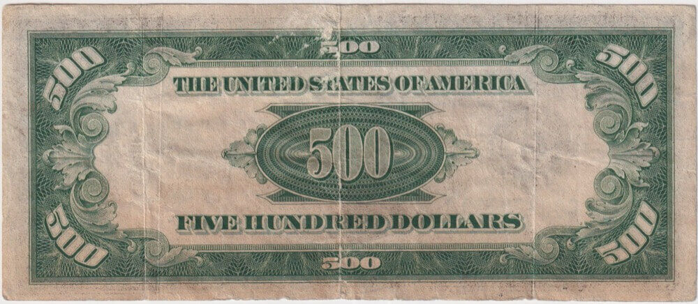 United States 1934-A 500 Dollars P# 434a about Fine
