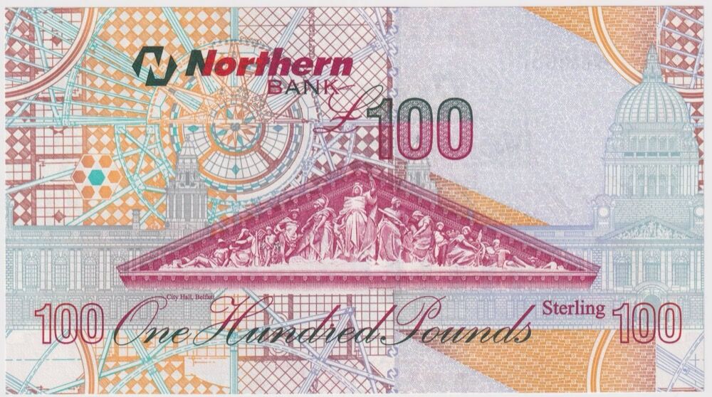 Northern Ireland (Northern Bank) 2005 100 Pounds P#209a Uncirculated product image