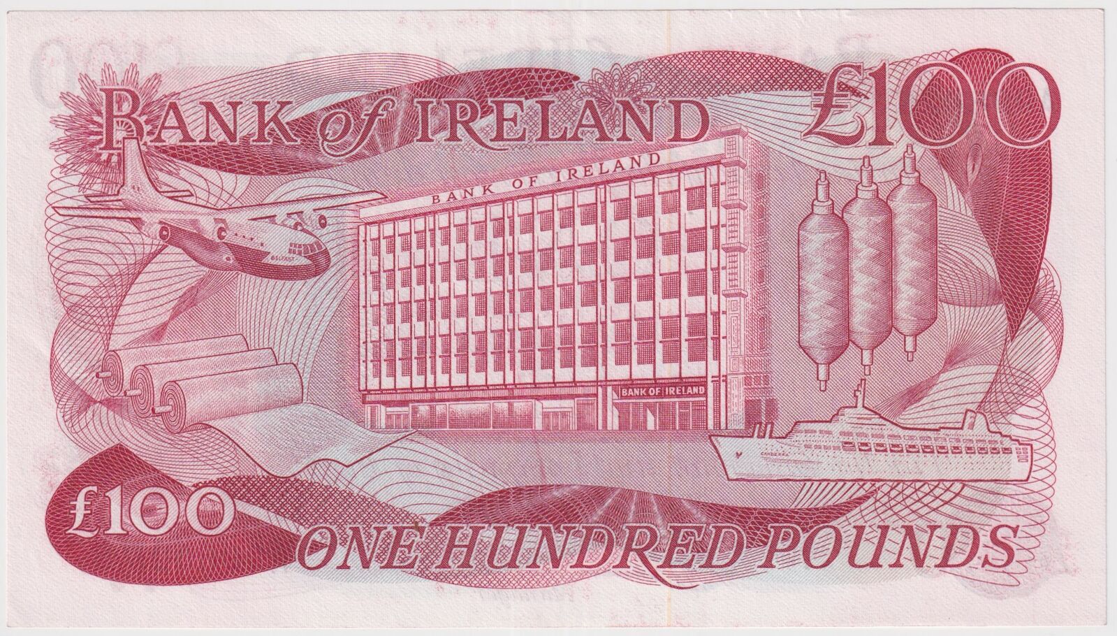 Ireland (Bank of Ireland) 1974 100 Pounds P# 68b good EF product image