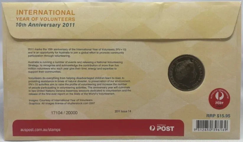 2011 20 Cent PNC International Year of Volunteers