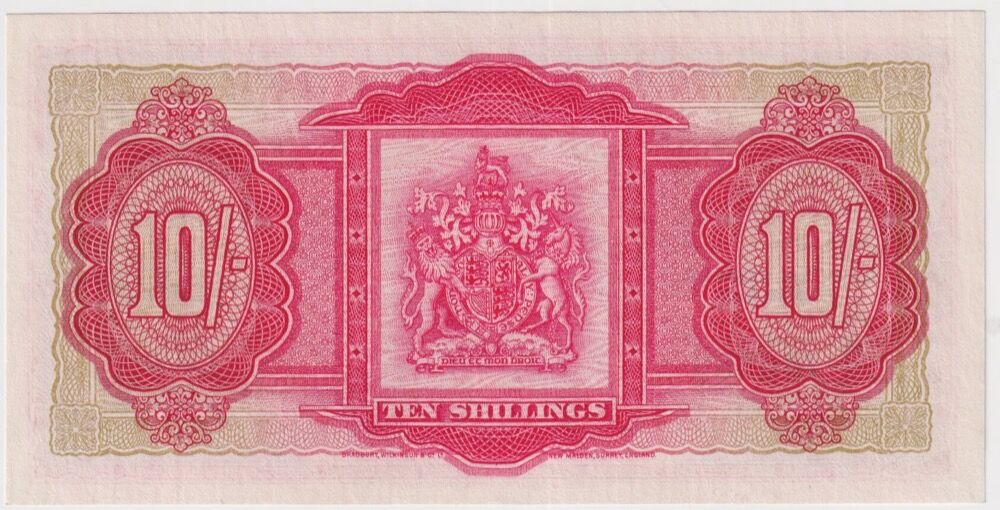 Bermuda 1957 10 Shillings Note P#19b Uncirculated product image
