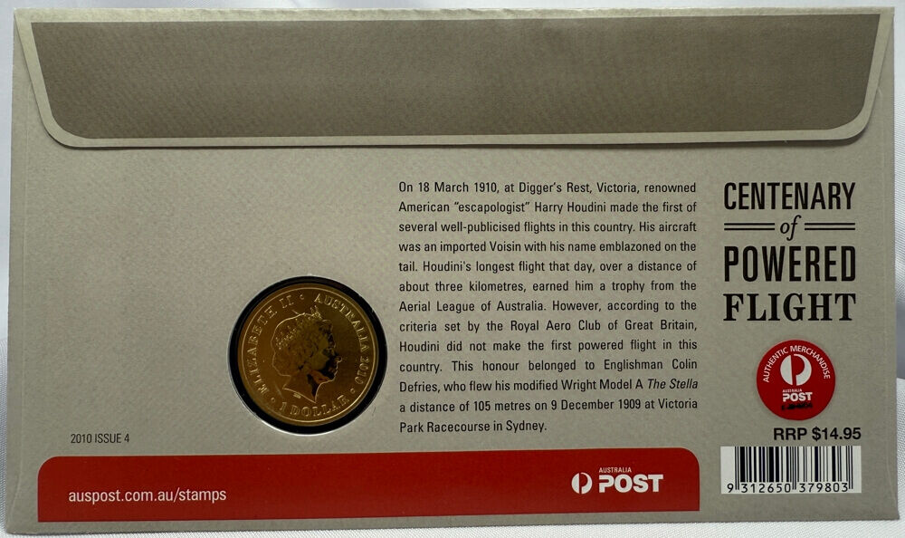 2010 $1 PNC Centenary of Powered Flight PSWA Centennial Exhibition product image