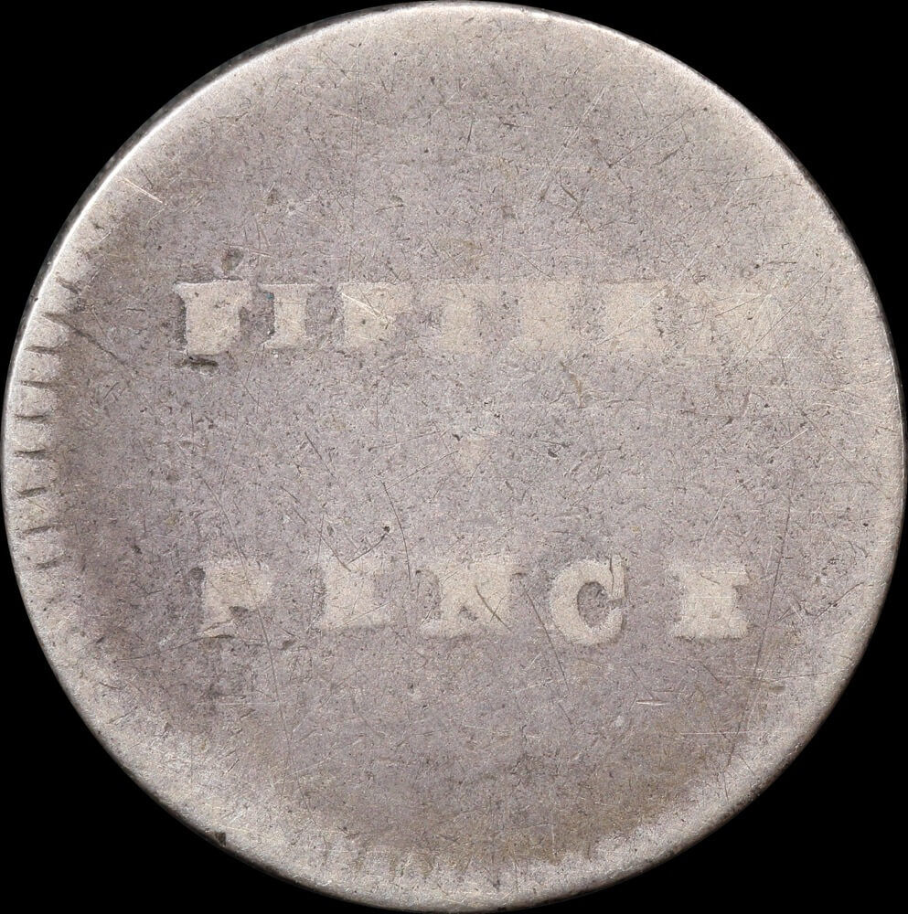 New South Wales 1813 Fifteen Pence (Dump) about Fine