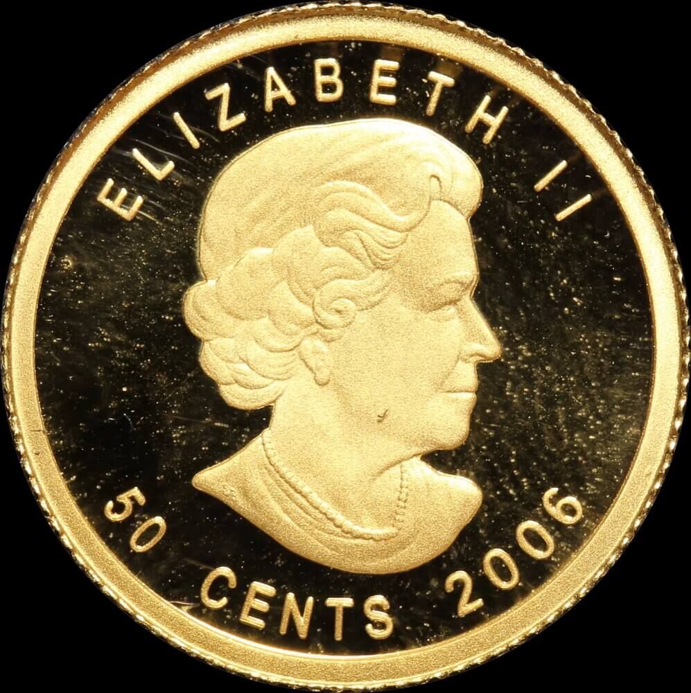 Canada 2006 Gold Proof 50 Cents KM# 926 FDC product image