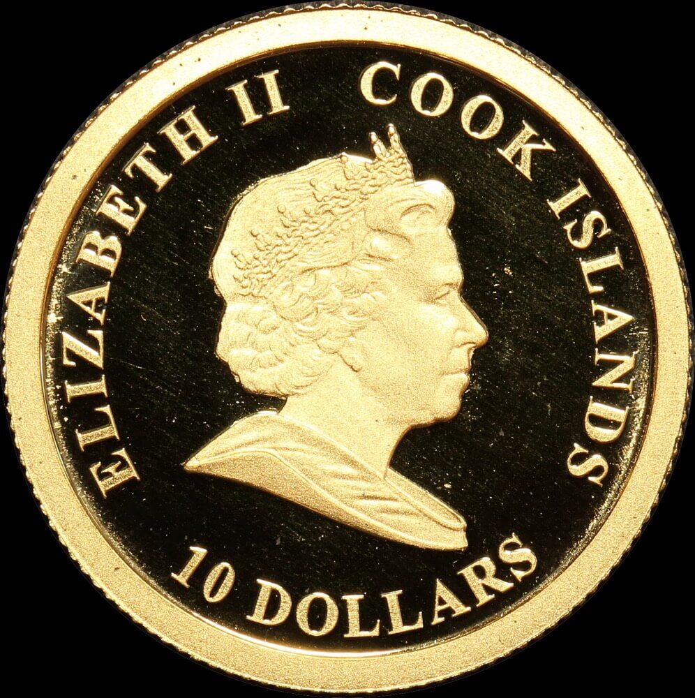 Cook Islands 2007 Gold Proof 10 Dollars KM# 1193 FDC product image