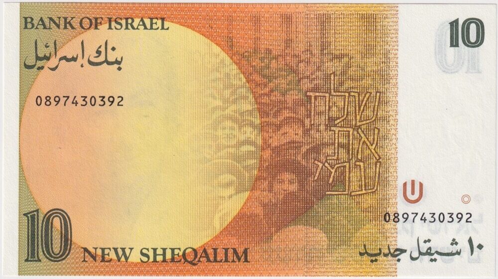 Israel 1992 10 New Sheqalim P#53 Uncirculated product image