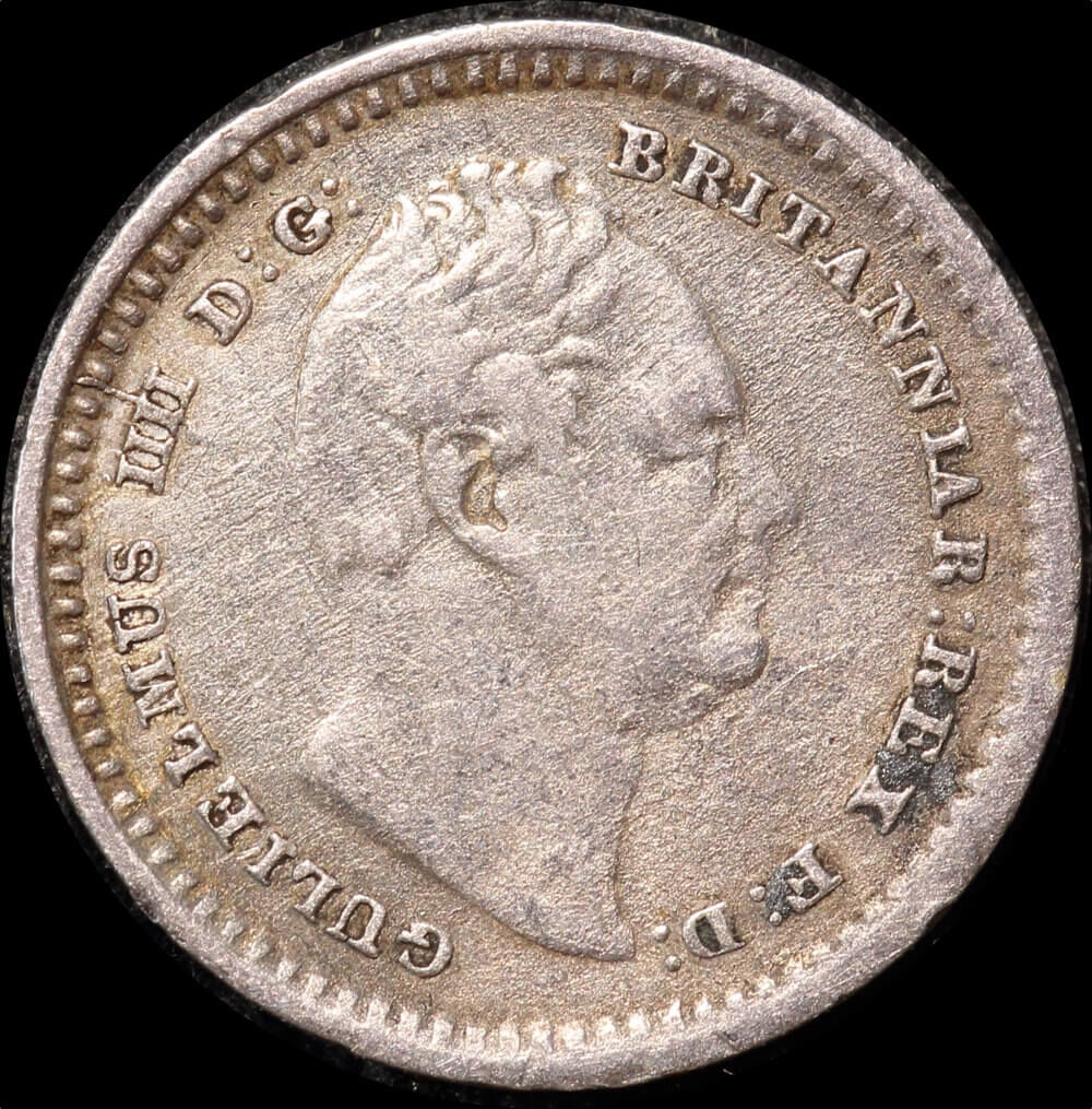 1835 Silver 1 1/2 Pence William IV S#3839 EF product image