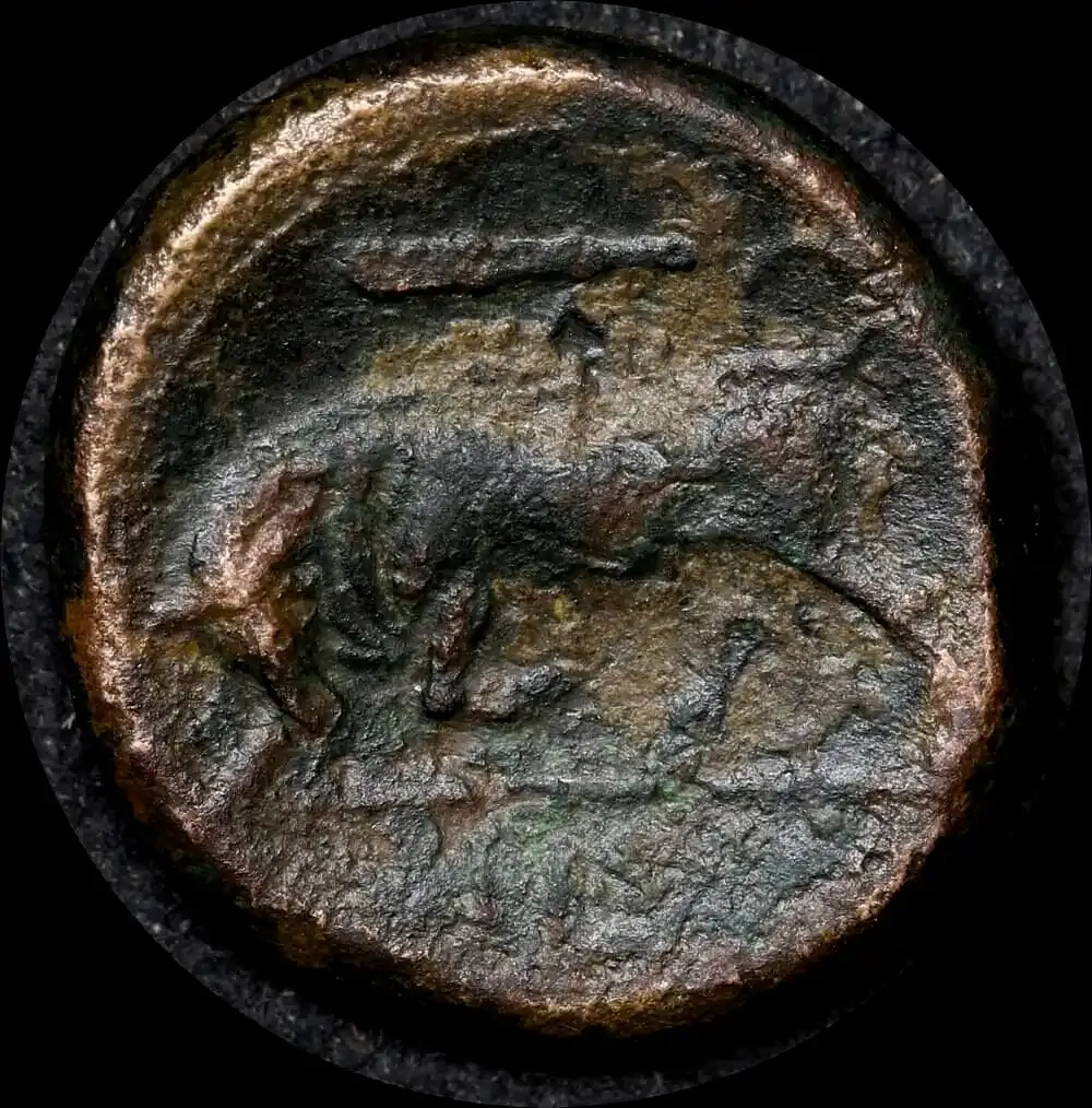 Syracuse (Sicily) 317 ~ 310 BC Bronze AE17 Agathokles