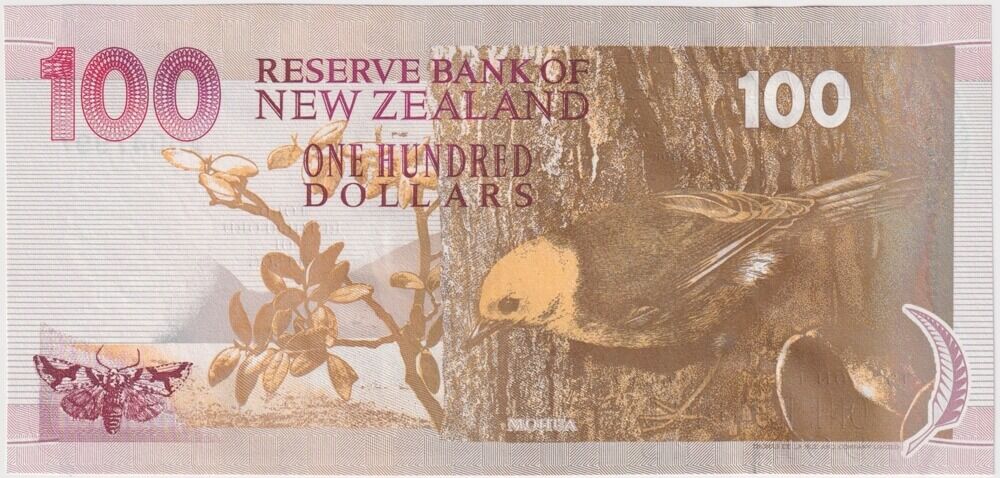 New Zealand 1992 100 Dollar Note P#181a Uncirculated product image