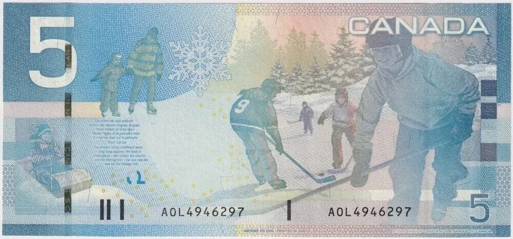 Canada 2006 5 Dollar Note P#101Aa Uncirculated