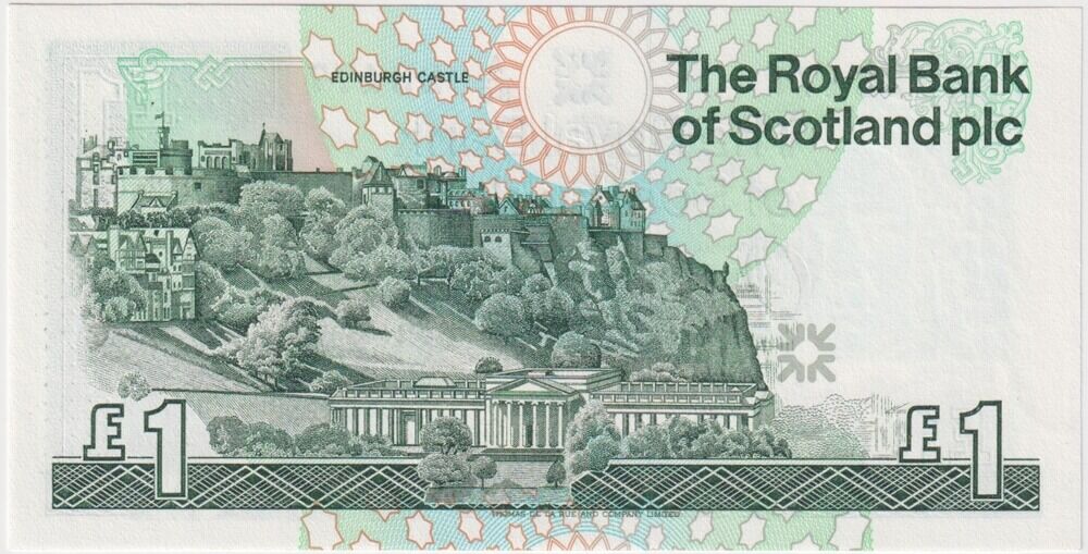 Royal Bank of Scotland 1989 1 Pound Note P#351a Uncirculated product image