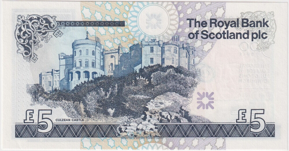 Royal Bank of Scotland 2005 5 Pounds P#364 Uncirculated Royal College of Surgeons product image