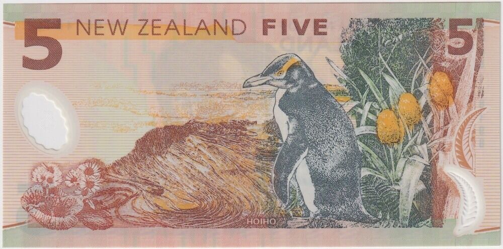 New Zealand 2005 5 Dollars P#185b Uncirculated product image