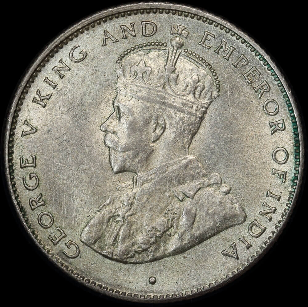 Ceylon 1921 Silver 50 Cents KM#109b Uncirculated product image