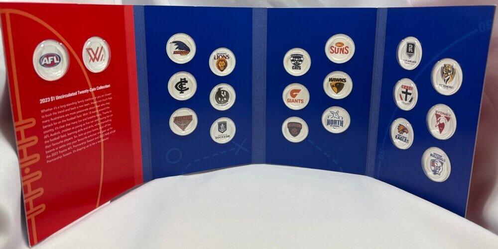 2023 $1 20 Coin Set in Folder AFL - Sealed Tube product image