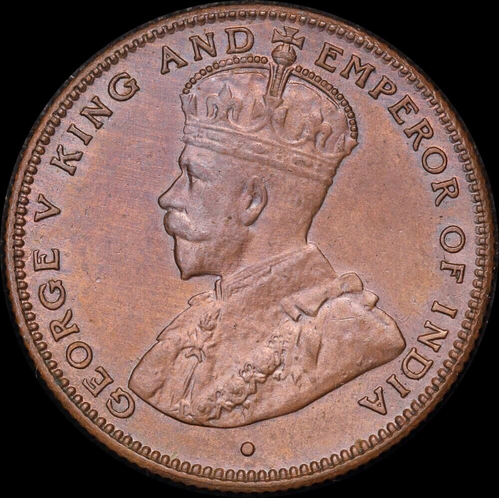 Straits Settlements 1916 Copper 1/2 Cent KM#28 Uncirculated product image
