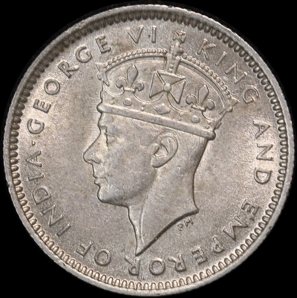 Malaya 1941 Silver 10 Cents KM#4 Uncirculated product image