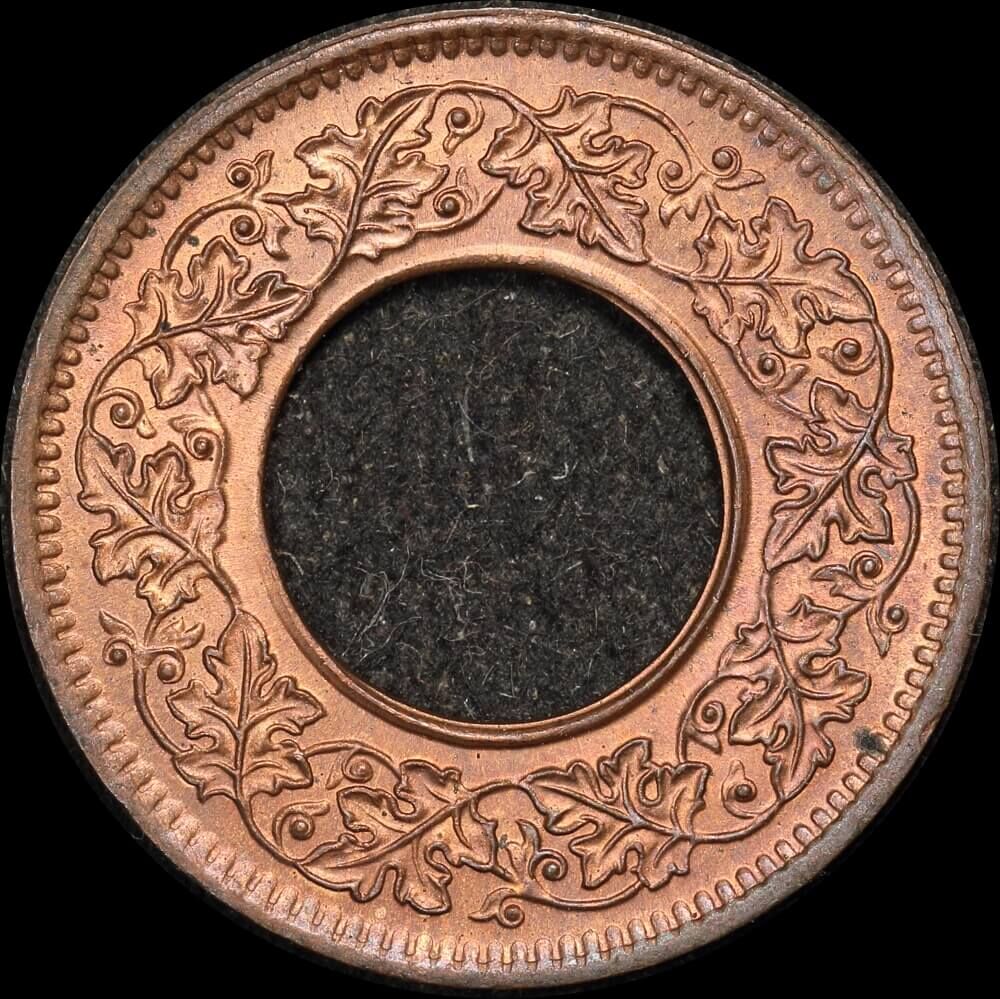 India (British) 1947 Copper 1 Pice KM#533 Uncirculated
