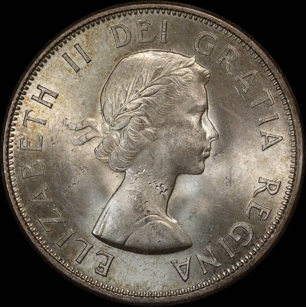 Canada 1964 Silver 50 Cents KM#456 Uncirculated product image