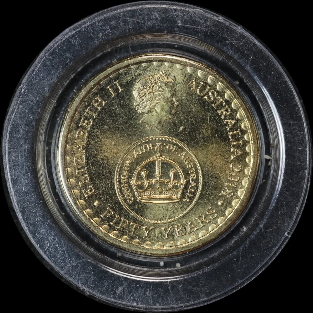 2018 $2 Coin 50th Anniversary of Decimal Currency KM#3265 Uncirculated Ex Anniversary Folder product image