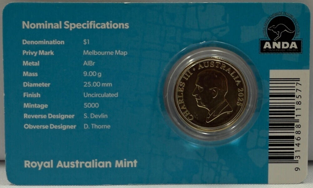 2025 One Dollar Mob of Roos Melbourne Money Expo Privy Mark