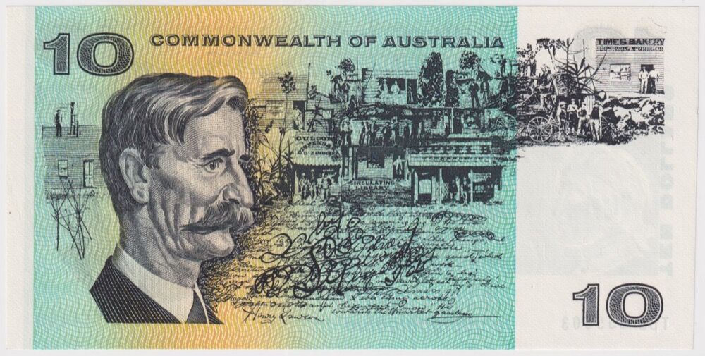 1972 $10 Note Commonwealth of Australia Phillips/Wheeler TBB Last Prefix R304L Uncirculated