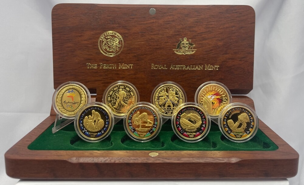 Sydney 2000 Gold Olympic Proof 8 Coin Set product image