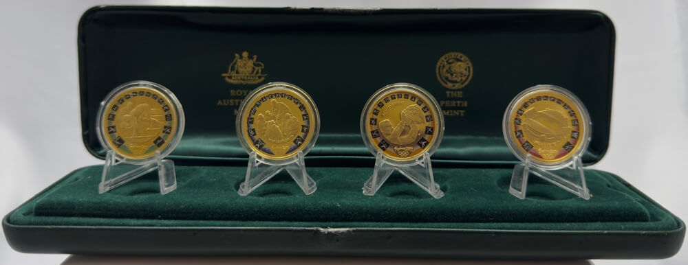 Australia Sydney 2000 Gold Olympic Proof 4 Coin Pictogram Set product image