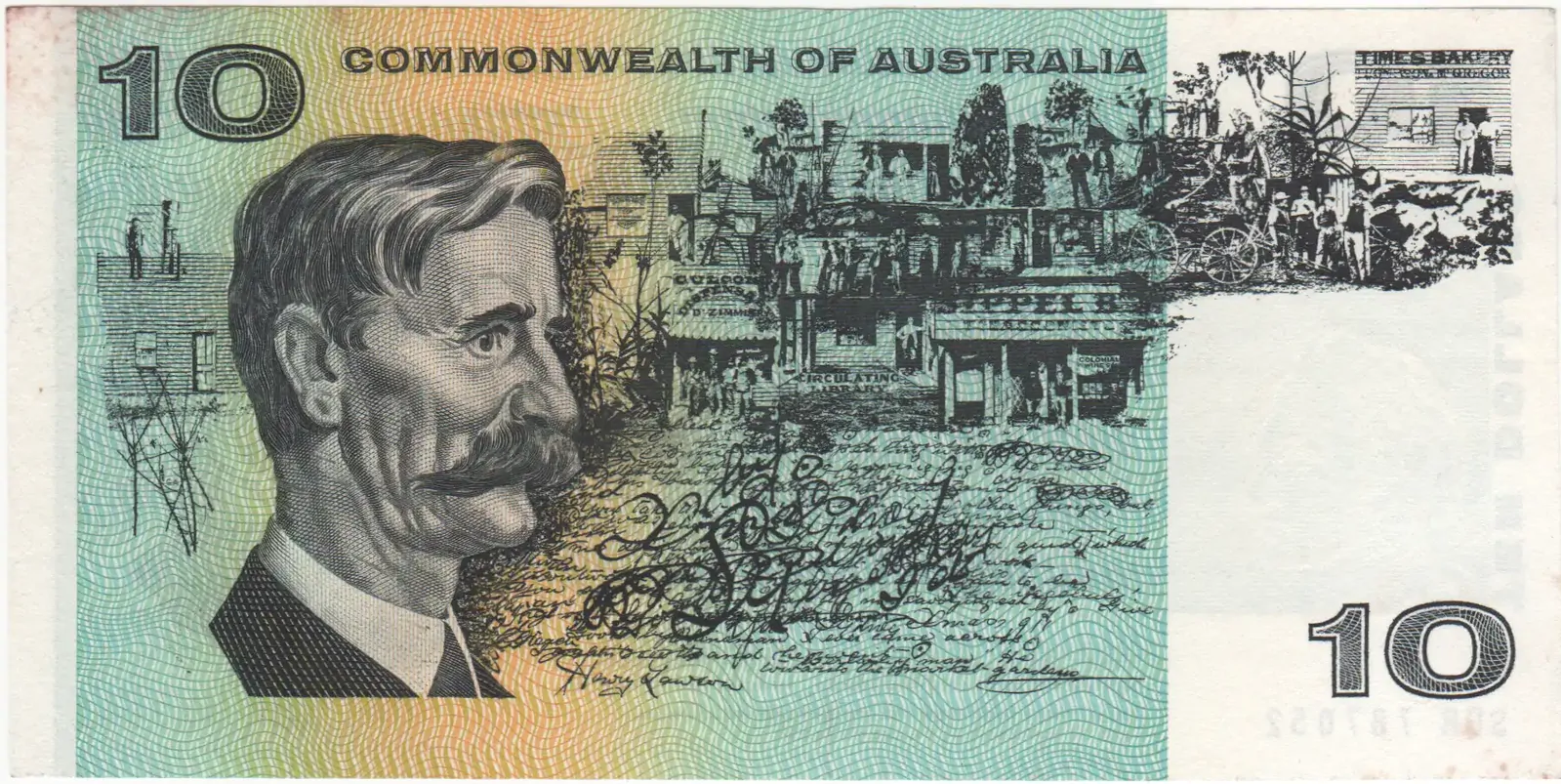 1967 $10 Note Coombs/Randall SDR 1st Prefix R302F Extremely Fine