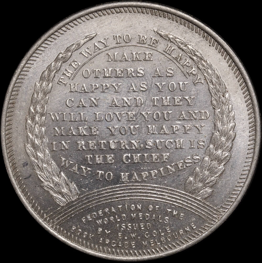 E.W. Cole Aluminium Token Guide to Conduct Choice Uncirculated