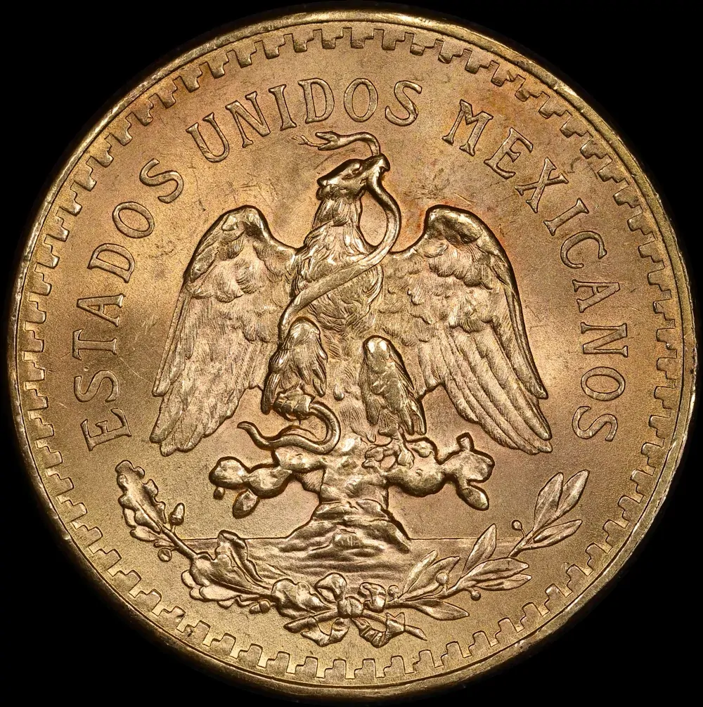 Mexico 1947 Gold 50 Peso KM# 481 Uncirculated product image